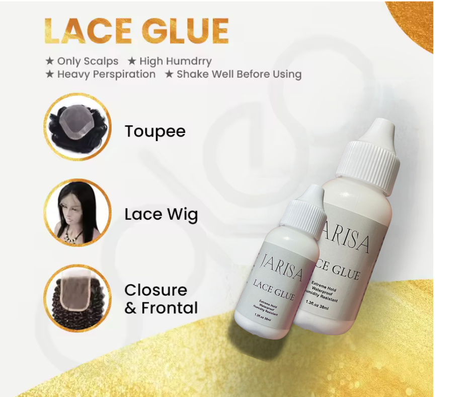 Wig Glue Waterproof and Strong Hold Free Brush Lace 38ml