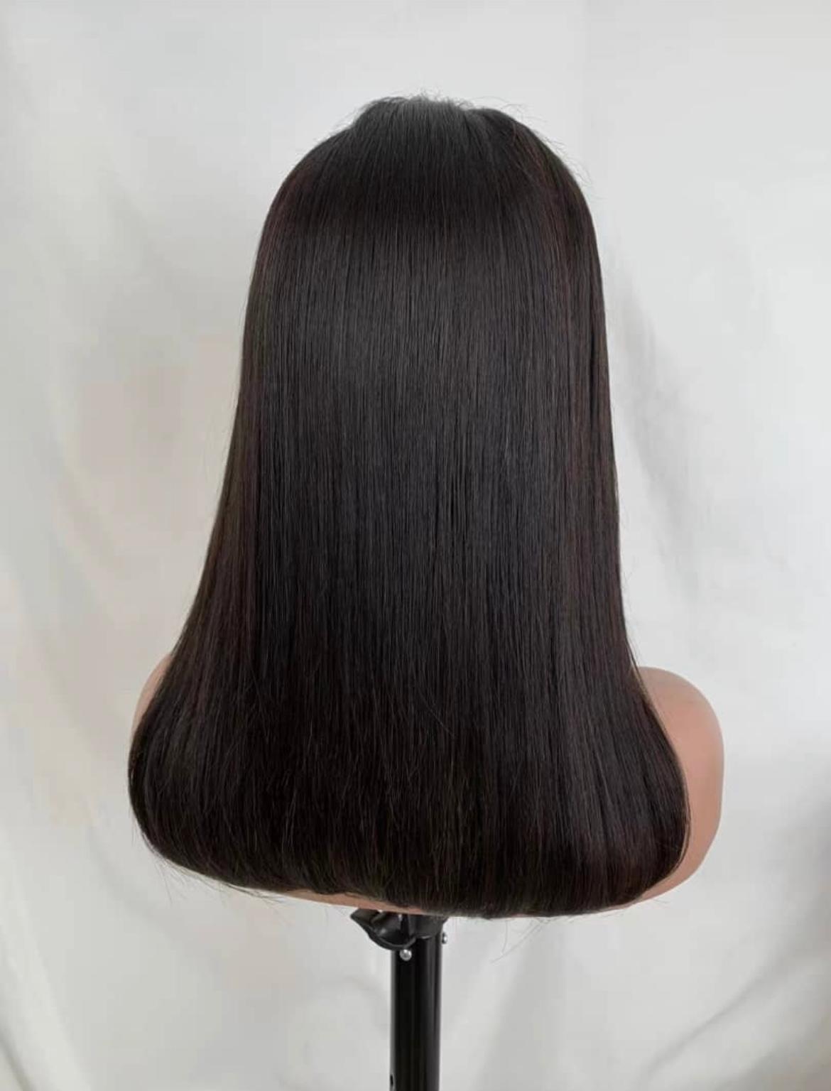Bob Front-Lace Wig 180% Density, Color Natural Black #1b