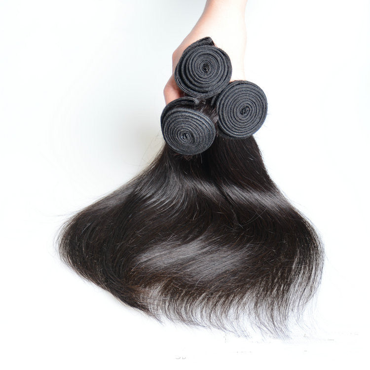 Indian Virgin Straight Hair Extension, Natural Black, 100g