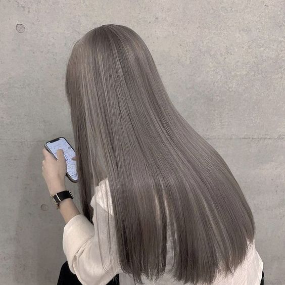 Remy Virgin Hair Extensions 100g, Color Gray #7