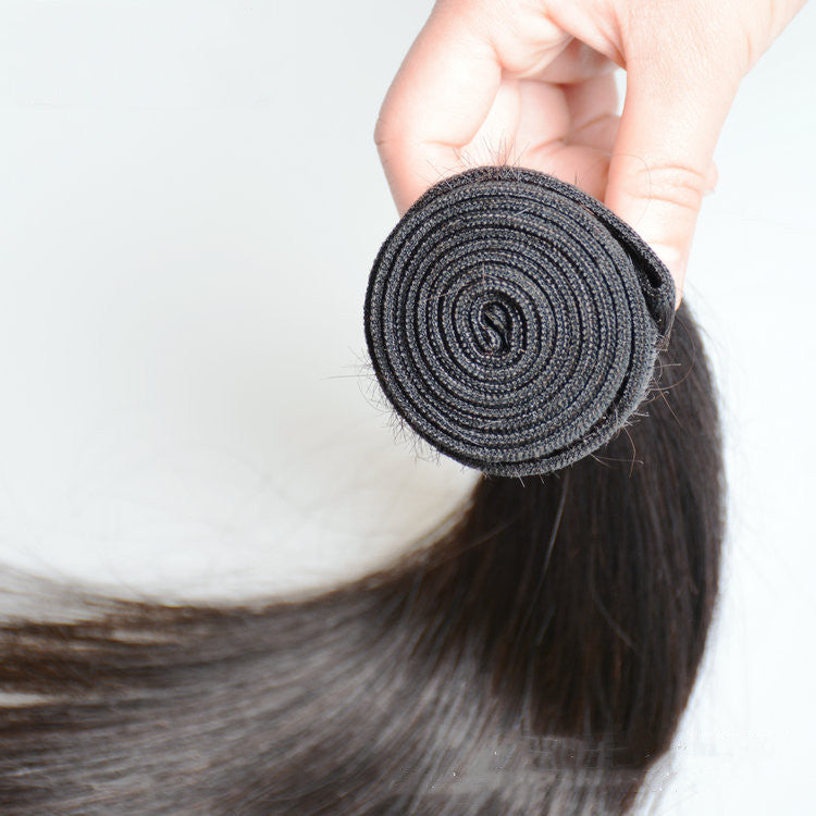 Indian Virgin Straight Hair Extension, Natural Black, 100g