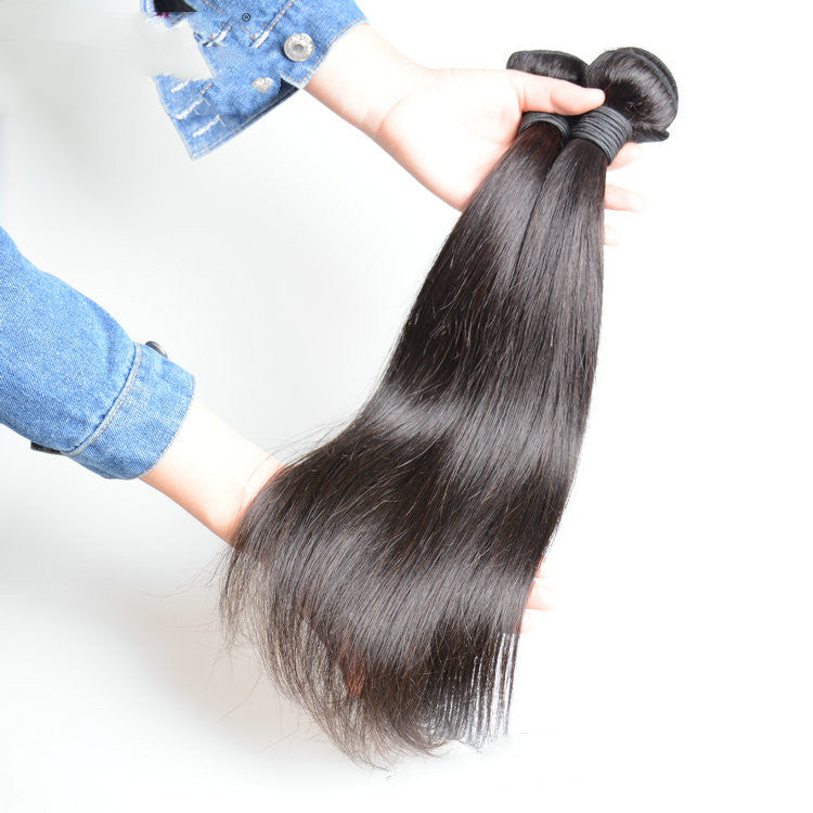 Indian Virgin Straight Hair Extension, Natural Black, 100g