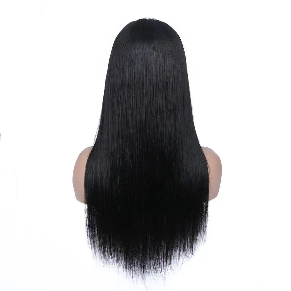 Front-Lace Straight wave Wig 180% Density, Color Natural Black #1b