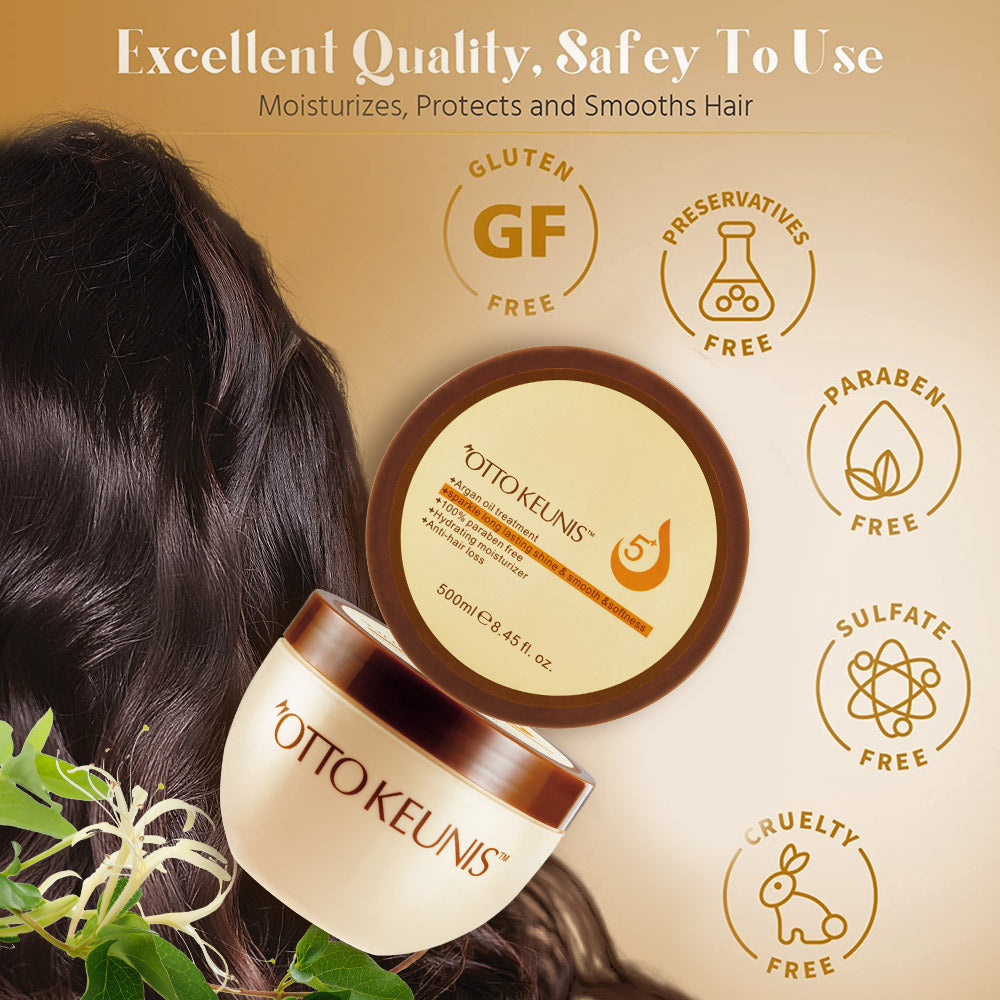 Argan Oil Hydrating Hair Mask – Deep Repair & Mirror Shine